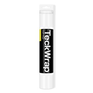 TECKWRAP 001 Vinyl Glossy Permanent Adhesive Vinyl for Craft Decal Projects 12" x 10ft, Glossy Coconut White teckwrap
