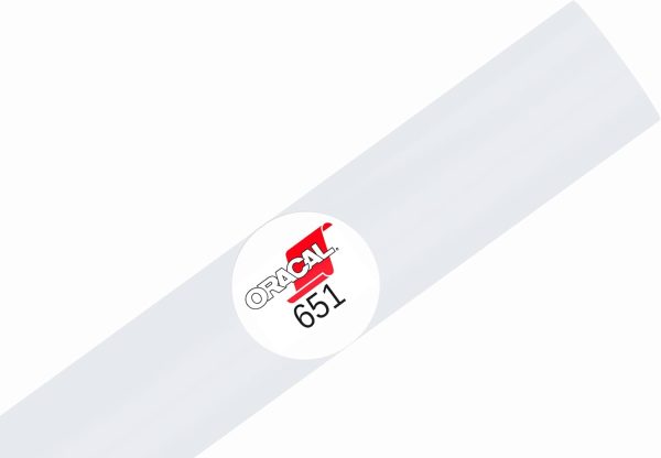 ORACAL 651 Glossy Permanent Vinyl 12 Inch x 15 Feet (White) permanent address