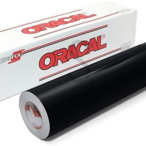 Roll of Matte Black Oracal 631 Removable Vinyl Works w/All Vinyl Cutters (12 Inch x 10FT) roller
