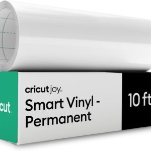 Cricut Smart Permanent Vinyl for Joy Machine, White (5.5in x 10ft roll) - Matless Cutting for Long cuts-0