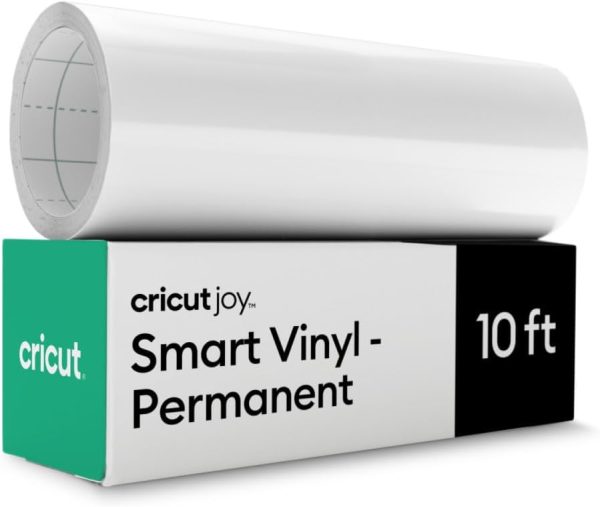 Cricut Smart Permanent Vinyl for Joy Machine, White (5.5in x 10ft roll) - Matless Cutting for Long cuts vinyl siding