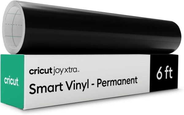Cricut Smart Permanent Vinyl for Joy Xtra Machine, Black (9.5in x 6ft Roll) cricut machine