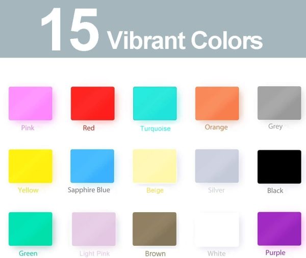 Smart Adhesive Vinyl Permanent Cricut Joy Film: 5.5 X 12 in (36 Packs) Craft Transfer Vinyl Film Plotter Set for Laptops, Phones, Walls smartwool