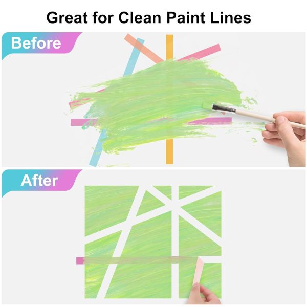 Phinus Washi Tape Set, 16 Pack Decorative Tape, Multicolor, 15mm x 5m, Reusable, Ideal for Gift Wrapping, Journaling, Crafting, Decoration-4