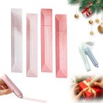 4 Pcs Double Sided Tape Pens for Wrapping, 2026 New Scrapbooking Double Sided Tape Roller, Multipurpose Journaling Supplies for Scrapbooking, School Office & Crafts (Pink) pcs
