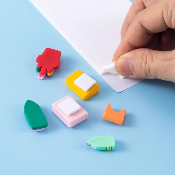 Joez Wonderful 6 Sheets Foam Adhesive Squares, 990pcs Total Double Sided Self Adhesive Circles, Precut Squares Strips Foam Tape for DIY Arts & Crafts, 2 Sizes (0.47in/12mm, 0.24in/6mm)-4