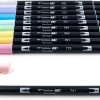 Tombow 56187 Dual Brush Pen Art Markers, Pastel, 10-Pack. Blendable, Brush and Fine Tip Markers-3