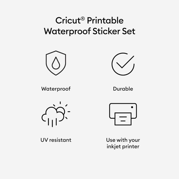 Cricut Joy Xtra Printable Waterproof Sticker Set- White-4