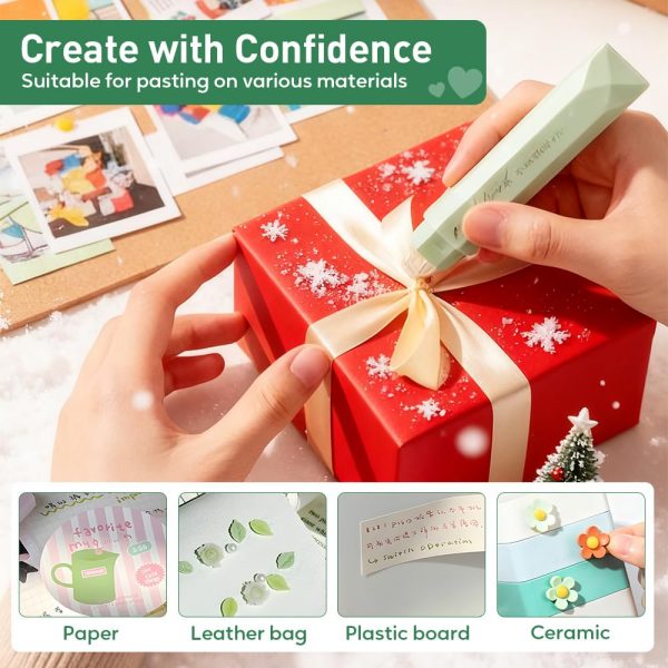 4 Pcs Double Sided Tape Pens for Wrapping, 2026 New Scrapbooking Double Sided Tape Roller, Multipurpose Journaling Supplies for Scrapbooking, School Office & Crafts (Pink)-3