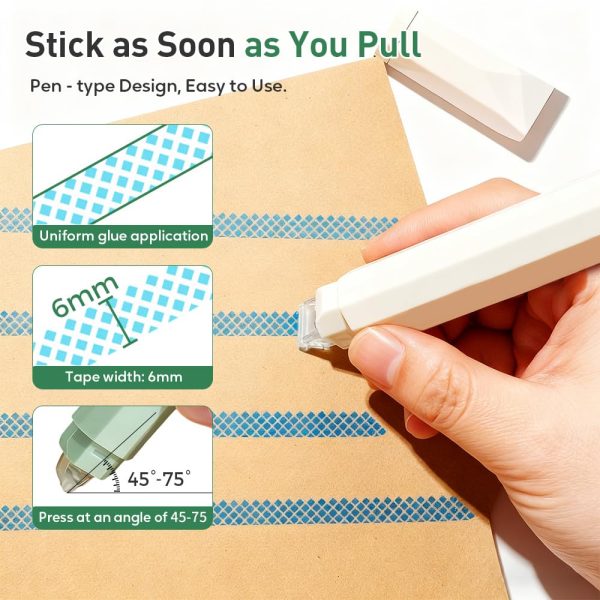 4 Pcs Double Sided Tape Pens for Wrapping, 2026 New Scrapbooking Double Sided Tape Roller, Multipurpose Journaling Supplies for Scrapbooking, School Office & Crafts (Pink) doubletree by hilton