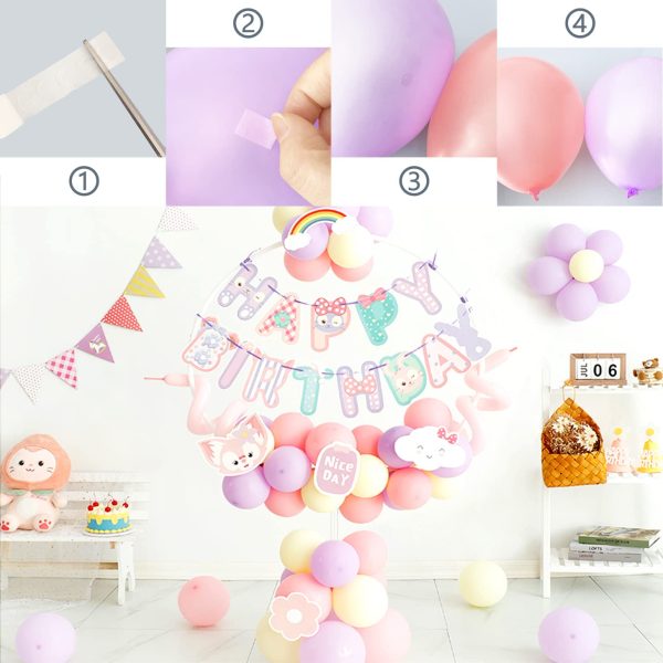 HANWER 200 PCS Glue Points for Balloons, Removable Sticky Point Tape, Adhesive Double Sided Clear dots for Craft Decoration-2