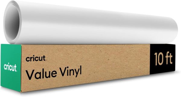 Cricut® Value Removable Vinyl, White (12 in x 10 ft)-0