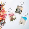 10PCS Acrylic Photo Frame Keychain Holder Photo Insert Blank Keyring Clear Picture Keychain for DIY Craft Photo Display Supplies(2 x 3 In)-3