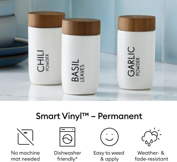 Cricut Smart Permanent Vinyl for Joy Xtra Machine, Black (9.5in x 6ft Roll) permanent resident card number