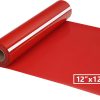 HTV Iron on Vinyl 12Inch by 12ft Roll Heat Transfer Vinyl for T-Shirt HTV Vinyl Rolls for All Cutter Machine - Easy to Cut & Weed for Heat Transfer Design (12ft, Red) 12inch to cm