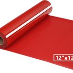 HTV Iron on Vinyl 12Inch by 12ft Roll Heat Transfer Vinyl for T-Shirt HTV Vinyl Rolls for All Cutter Machine - Easy to Cut & Weed for Heat Transfer Design (12ft, Red) 12inch to cm