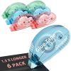 1.5X Longer Scrapbook Tape, 6 Pack Double Sided Tape Roller for Crafts, Adhesive Glue Runner for School Office Teacher Journal Supplies, Glue Roller for Kids and Adults, 240FT Total 5x7 inches in cm