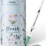 Ohuhu Markers for Adult Coloring Books No Bleeding 60 Colors Coloring Markers Water-based Dual Tips Fineliner & Brush Drawing Pens Art Pens for Kids Adults Sketch Journal - Maui - White adult diapers