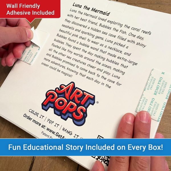 ArtPops Coloring Boxes – Pop-Up Pre-Printed Coloring Box Set – DIY Wall Art Kit for Teens & Adults – Eco-Friendly, Easy to Hang, No Frame Needed – 5-Pack, Wild Mandalas-1