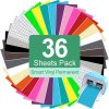 Smart Adhesive Vinyl Permanent Cricut Joy Film: 5.5 X 12 in (36 Packs) Craft Transfer Vinyl Film Plotter Set for Laptops, Phones, Walls cricut maker