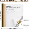 Lya Vinyl Mirror Gold Permanent Vinyl Roll 12" x 6FT Metallic Outdoor Permanent Vinyl for Cutting Machine - Adhesive Roll for Home Decor, Party Decoration, Mug, Window golden