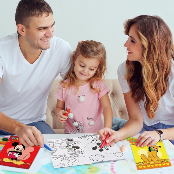 Mickey Birthday Party Supplies, 24Pcs Mouse Coloring Books for Minnie Birthday Party Gifts, Goodie Bag Stuffers, Classroom Rewards, 8 Styles-4