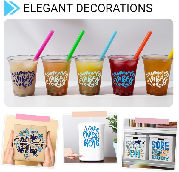 GIRAFVINYL Blue Vinyl, Navy Light Blue Permanent Vinyl - 12”x12” 7 Pack Viyln heets for Decal, Signs, Tumblers, Easy to Cut & Water-Proof lightgbm