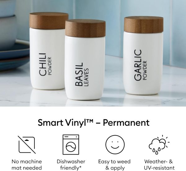 Cricut® Smart Vinyl™ Matless Permanent Vinyl, Colorful Sampler – 13 in x 12 in (20 ct) matless htv