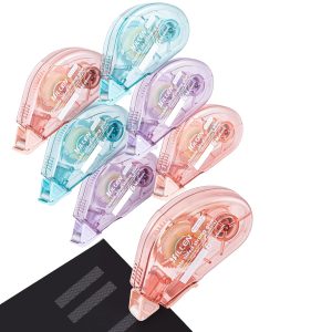 Amanbo 6 Pack Glue Tape for Scrapbooking, Scrapbook Double Sided Tape Roller for Crafts, Total 118 Ft x 0.24 in Tape Runner, Craft Supplies for Scrapbooking, Gift Wrapping and Photo Tape-0