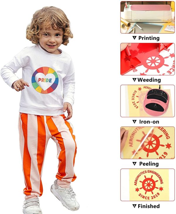 HTV Iron on Vinyl 12Inch by 12ft Roll Heat Transfer Vinyl for T-Shirt HTV Vinyl Rolls for All Cutter Machine - Easy to Cut & Weed for Heat Transfer Design (12ft, Red) vinyl records