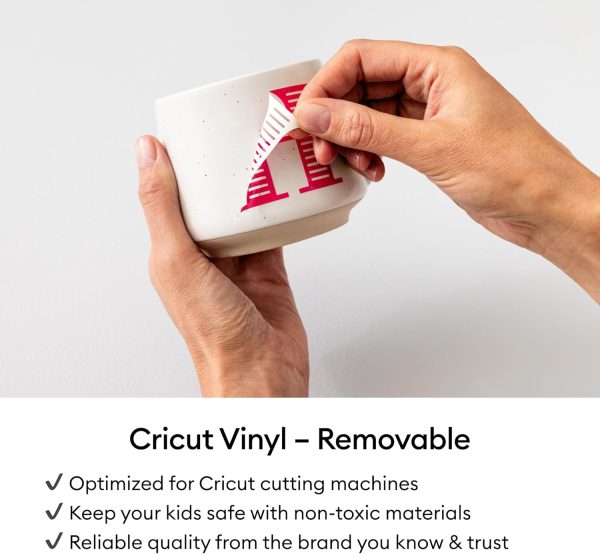 Cricut® Value Removable Vinyl, White (12 in x 10 ft)-2