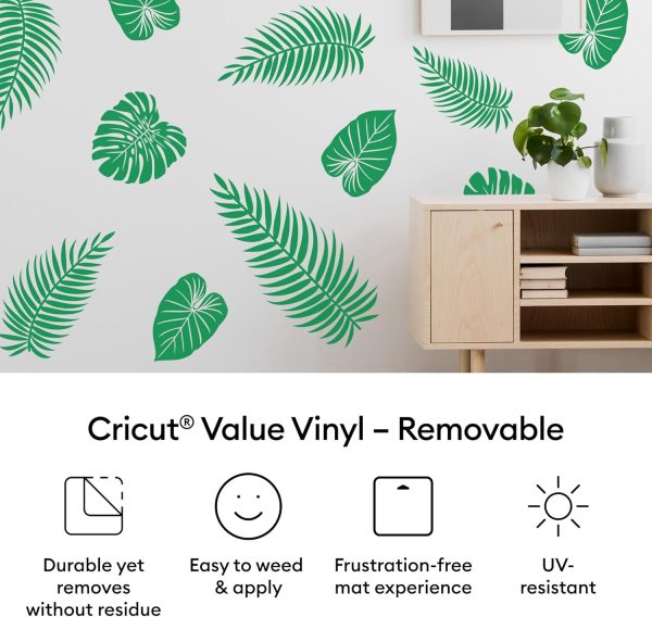 Cricut® Value Removable Vinyl, White (12 in x 10 ft)-1