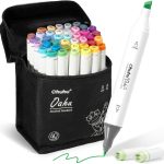 Ohuhu Alcohol Markers - AP Certificated Double Tipped Art Marker Set for Artists Adults Coloring Illustration -Refillable - 40 Colors - Chisel and Fine Dual Tips - Oahu of Ohuhu Markers ohuhu chile