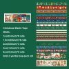Christmas Theme Washi Tape Set, 20 Rolls Christmas Theme Washi TapeWritable Decorative Tapes for Scrapbooking, Bible Journaling, Bullet Journaling, 0.6"x79" per Roll set
