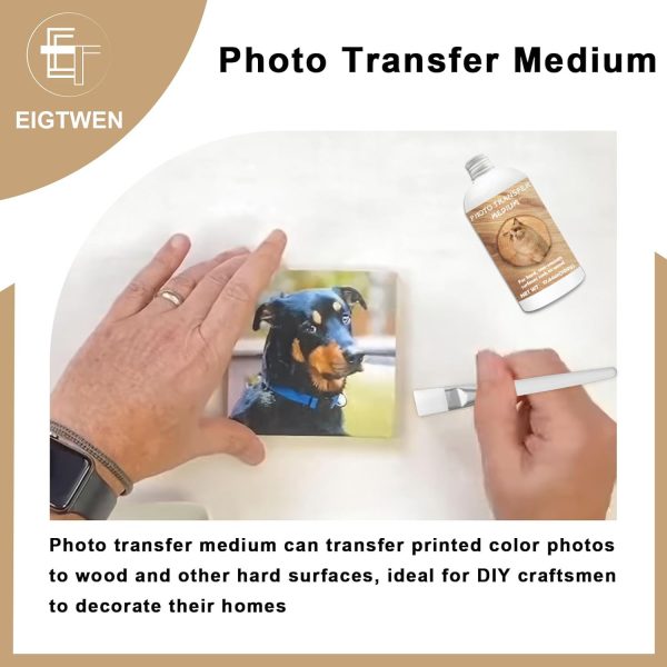 500g Photo Transfer Medium Gel for Wood and Hard Surfaces - Ideal for DIY Craft Enthusiasts to Decorate Their Home-1