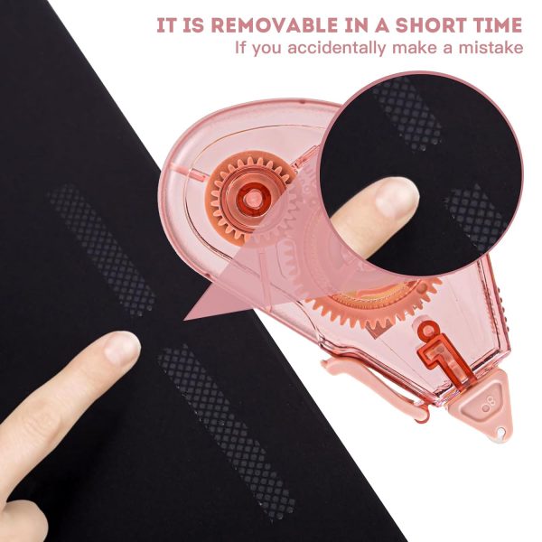 Amanbo 6 Pack Glue Tape for Scrapbooking, Scrapbook Double Sided Tape Roller for Crafts, Total 118 Ft x 0.24 in Tape Runner, Craft Supplies for Scrapbooking, Gift Wrapping and Photo Tape-4