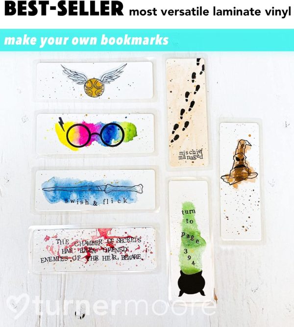 Turner Moore Edition Matte Clear Sticker Laminate Roll - Self-Adhesive, 12" x 15FT, Waterproof for Cricut & Stencils edition hotel