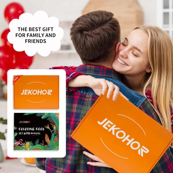 Adult Coloring Book Set,Spiral Bound Coloring Book for Adults Relaxation with 36 Colors Markers, Anxiety Relief Gifts with 30 Patterns Included Mandala Animal Flowers booking flights