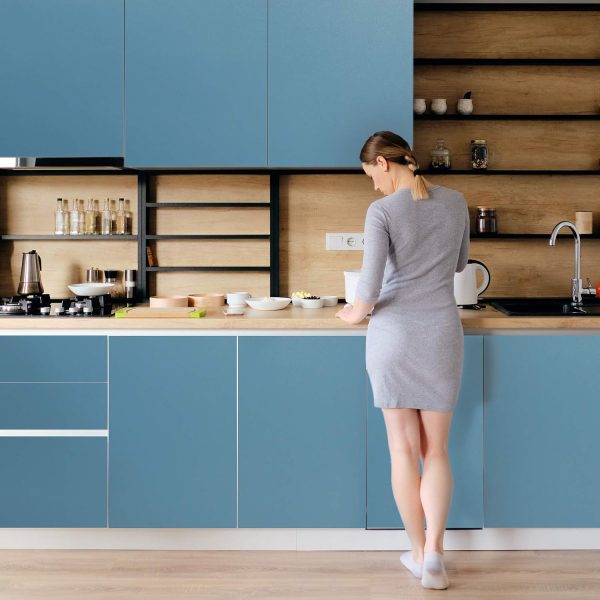 TECKWRAP Permanent Adhesive Vinyl 12" x 10ft, Matte Cobalt Blue-4