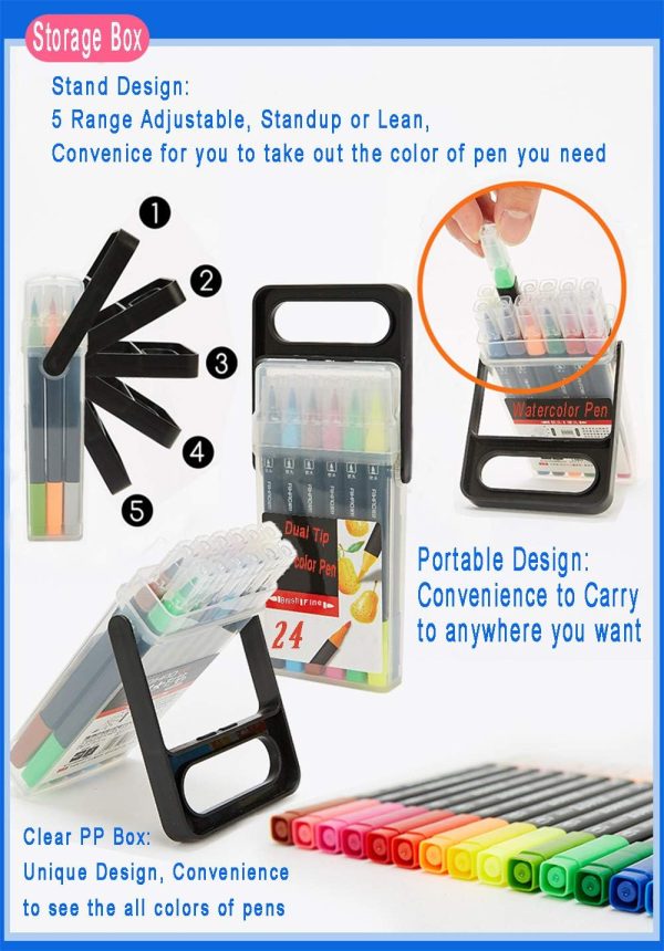 Dual Tip Markers for Kids, Washable Markers Set, Art Marker with Stand Portable Box, Gift For Kids (24 Colours) ford explorer