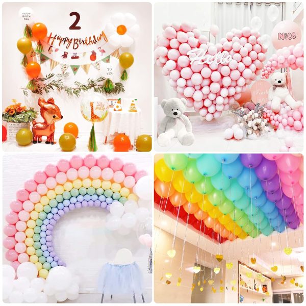 HANWER 200 PCS Glue Points for Balloons, Removable Sticky Point Tape, Adhesive Double Sided Clear dots for Craft Decoration-4