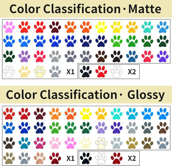 IModeur Permanent Adhesive Vinyl Bundle - 86 Pack Vinyl Sheets (12”x12”, Glossy, Matte, Metallic) for Most Cutting Machines and Party Decoration, Sticker, Craft Cutter, Car Decal imodeur htv vinyl