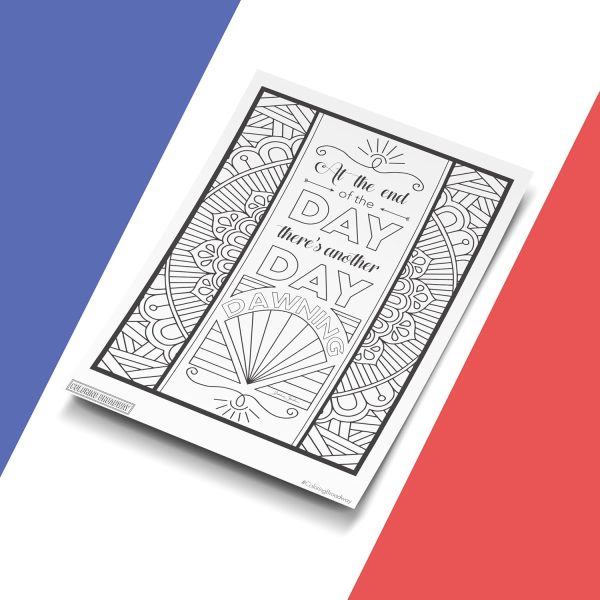 Coloring Broadway - Les Miserables Inspired Coloring Pages (Set of 4) “One Day More” Collection, Broadway Musical Merchandise, Card Stock (8 1/2” x 11”), Ideal Gift for a Broadway Theater Lover-2