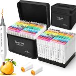 Taotree Alcohol Markers 120 Colors with Case & Holders, Dual Tips Art Coloring Markers Pens, Chisel & Fine Sketch Pens Art Supplies for Artist Kids Adult Coloring Books Drawing, Painting, Sketching colorescience