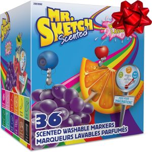 Mr. Sketch Scented Washable Markers, Chisel Tip Marker, Assorted Colors, 36 Count washable