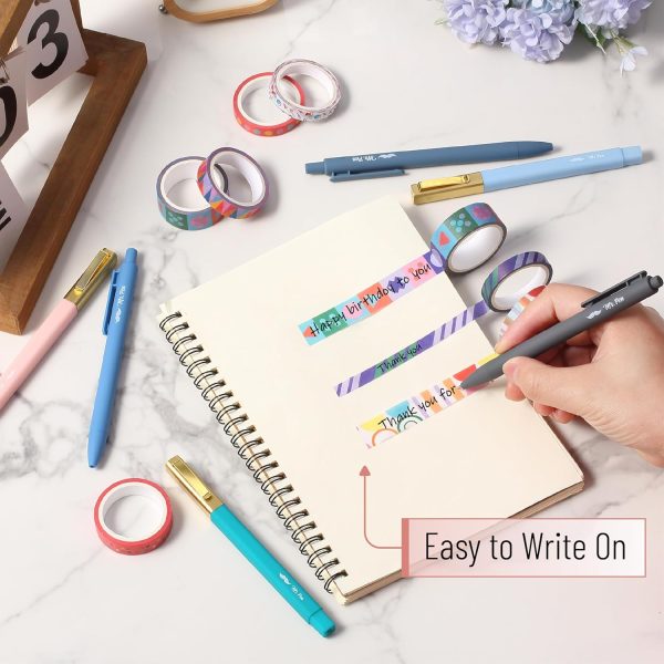 Mr. Pen- Washi Tape Set, 8 Rolls, Geo Labyrinth, Decorative Tape, Washi Tapes, Scrapbook Tape, Scrapbook Washi Tape for Journaling setapp