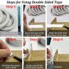 Double Sided Tape for Crafts, 6 Rolls Multi-Size Double-Sided Adhesive Tape for Arts, Photography, Gift Box, Scrapbooking, Card Making, Paper Backing-3