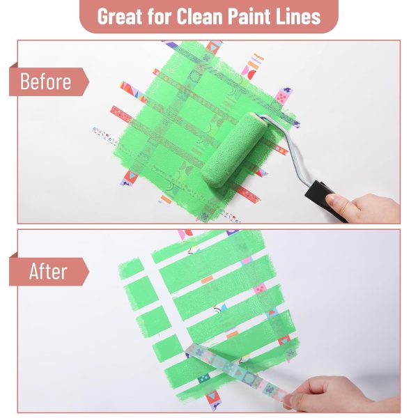 Mr. Pen- Washi Tape Set, 8 Rolls, Geo Labyrinth, Decorative Tape, Washi Tapes, Scrapbook Tape, Scrapbook Washi Tape for Journaling-4