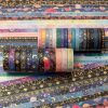 YUBX Skinny Galaxy Washi Tape Set 30 Rolls Gold Foil Decorative Starry Space Masking Tapes for Arts, DIY Crafts, Journals, Planners, Scrapbook, Wrapping tape