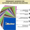 IModeur Permanent Adhesive Vinyl Bundle - 86 Pack Vinyl Sheets (12”x12”, Glossy, Matte, Metallic) for Most Cutting Machines and Party Decoration, Sticker, Craft Cutter, Car Decal bundled